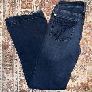 7 For All Mankind Deep Indigo Boot Cut Jeans
